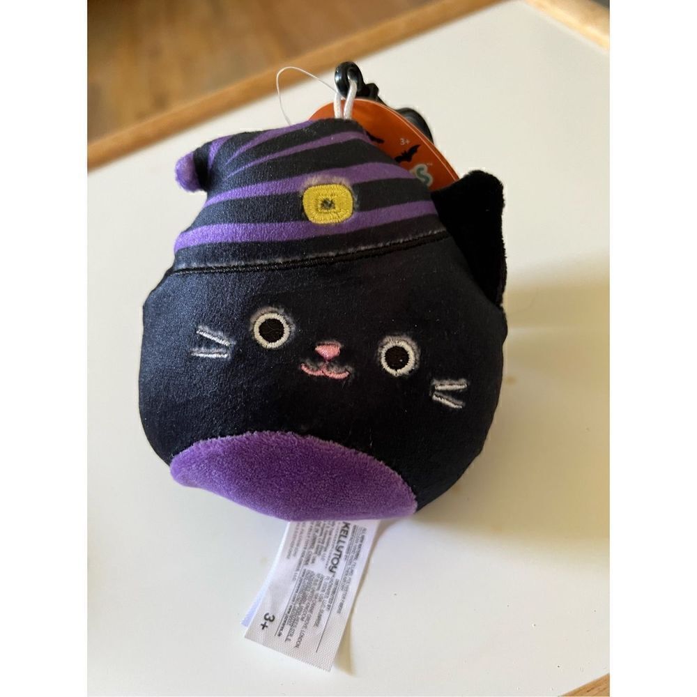 Squishmallows Mini Clip Autumn the Witch Cat - Picture 2 of 5